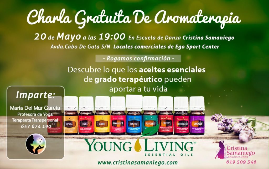 Charla gratuita de aromaterapia en Almeria