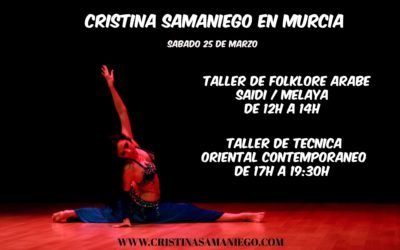 Cristina Samaniego por primera vez en Murcia 25 de Marzo