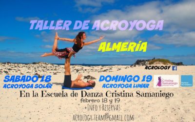 Taller de acroyoga solar y lunar el 18-19 de Febrero en Almeria