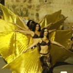 Bailando en la velada andalusi de Santa Fe de Mondujar